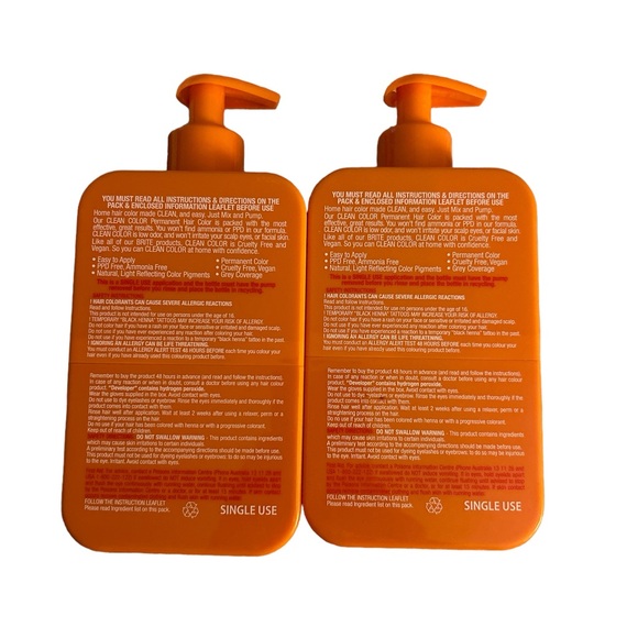 Brite Clean Color Copper Hair Color Bundle Of 2 - Picture 3 of 3